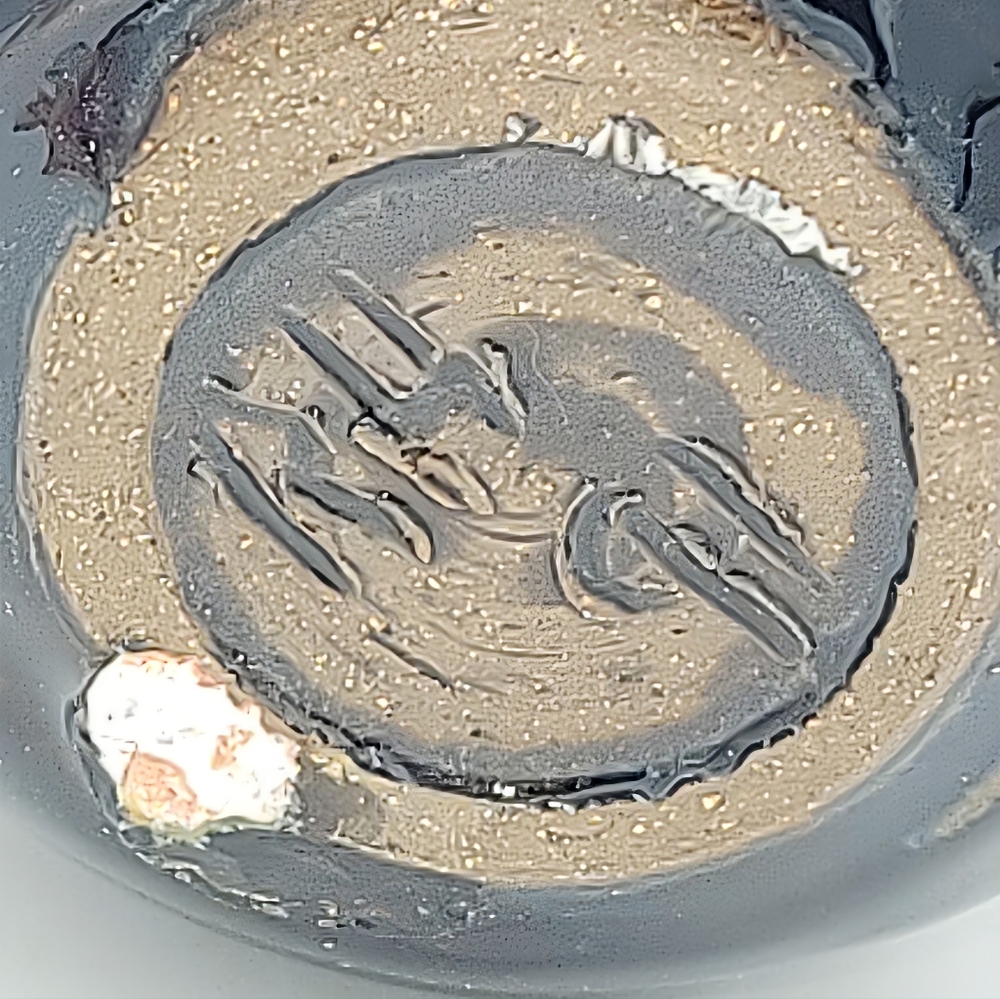 Hand Thrown Studio Pottery Mug Signed RH 1991 Stoneware Dark Glaze Handmade Vtg - Picture 8 of 8